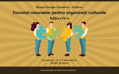 Vă invităm la Forumul resurselor pentru organizații culturale