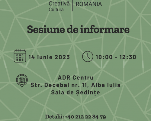 Sesiune de informare Europa Creativă la Alba Iulia